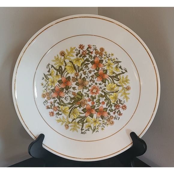 Corelle Indian Summer 10 1/4" Dinner Plate Autumn Color Flowers (Qty 2)